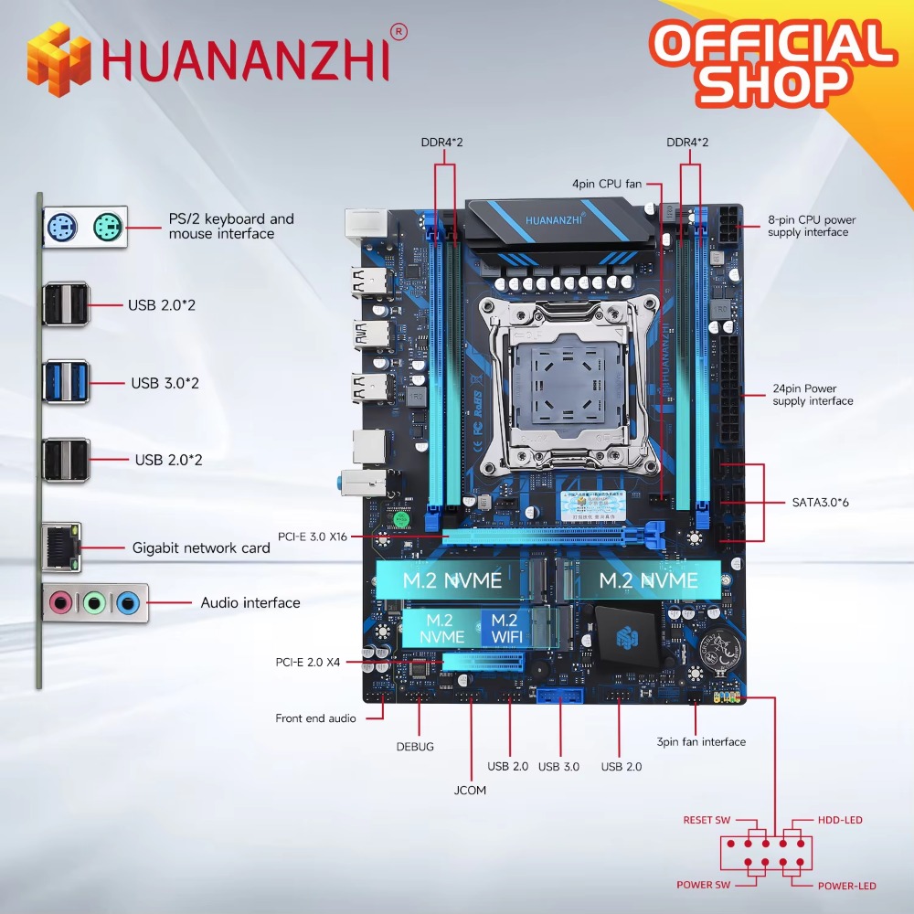 HUANANZHI X99 QD4 LGA 2011-3 X – E5 2696 V3 Bewertung und Preis